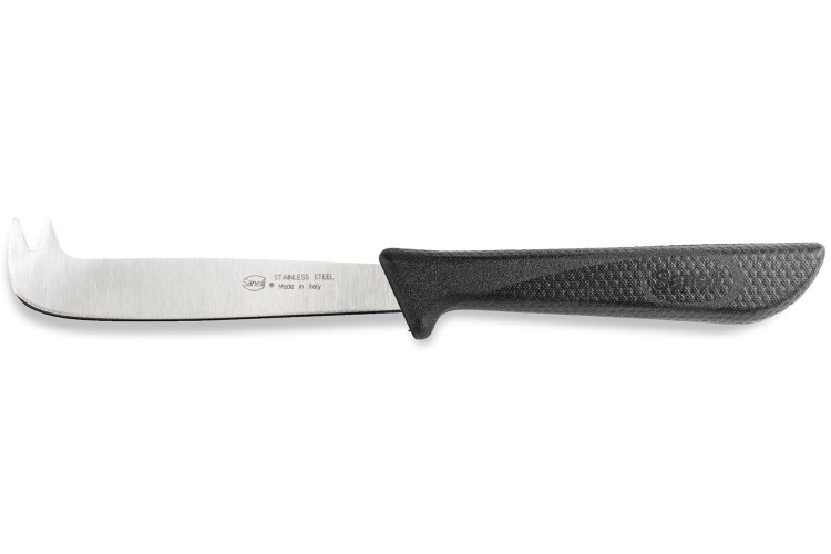 Couteau &agrave; fromage Sanelli Skin lame inox 12cm &agrave; 2 dents