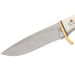 Couteau Herbertz 596210 lame 10,3cm manche ivoirine motif canard scrimshaw + étui en cuir
