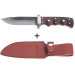 Couteau Herbertz 102913 lame damassée 12,1cm manche en bois riveté avec étui