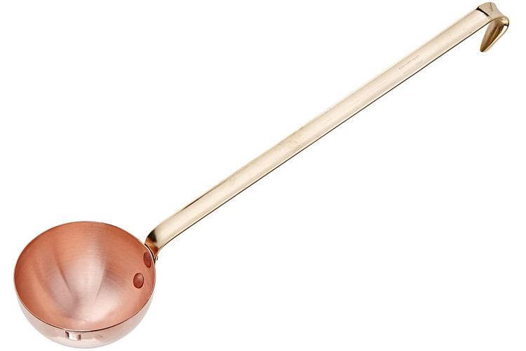 Louche en cuivre Mauviel M'Passion 0,2L &agrave; poign&eacute;e en laiton