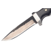 Couteau Herbertz 593413 lame damassée 12cm manche pakkawood riveté + étui en cuir