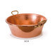 Bassine à confiture Mauviel M'Passion en cuivre martelé et montures en bronze