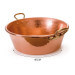 Bassine à confiture Mauviel M'Passion en cuivre martelé et montures en bronze