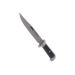 Couteau Herbertz Bowie 106415 lame 15,5cm manche zinc et cuir + étui en cuir