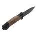 Couteau Herbertz 585412 lame 11,7cm manche caoutchouc/polymère avec brise vitre + étui