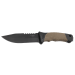 Couteau Herbertz 585412 lame 11,7cm manche caoutchouc/polymère avec brise vitre + étui