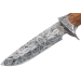 Couteau Herbertz 104914 lame design damas 13,5cm manche façon bois gravé inox + étui