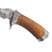 Couteau Herbertz 104914 lame design damas 13,5cm manche façon bois gravé inox + étui