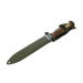 Couteau Maserin 2EME R.E.P. 6209 lame 17cm manche en cuir + étui kaki