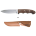 Couteau Herbertz 106011 lame en inox 11,1cm manche en bois de Tagayasan avec étui en cuir