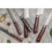 Couteau universel Fukito Rosewood Damas 67 couches 15cm manche bois de rose