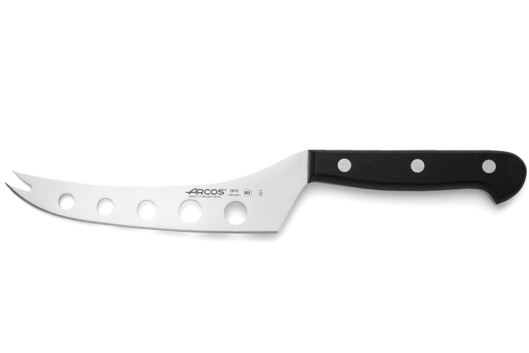 Couteau &agrave; fromage Arcos Universal lame ajour&eacute;e 14,5cm manche en POM rivet&eacute;