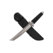Couteau Herbertz 581318 lame tanto 18cm manche caoutchouc noir + étui en cuir