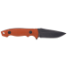 Couteau de cou Herbertz 579405 lame 5,5cm manche G10 orange + étui