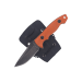 Couteau de cou Herbertz 579405 lame 5,5cm manche G10 orange + étui