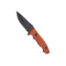 Couteau de cou Herbertz 579405 lame 5,5cm manche G10 orange + étui