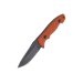 Couteau de cou Herbertz 579405 lame 5,5cm manche G10 orange + étui