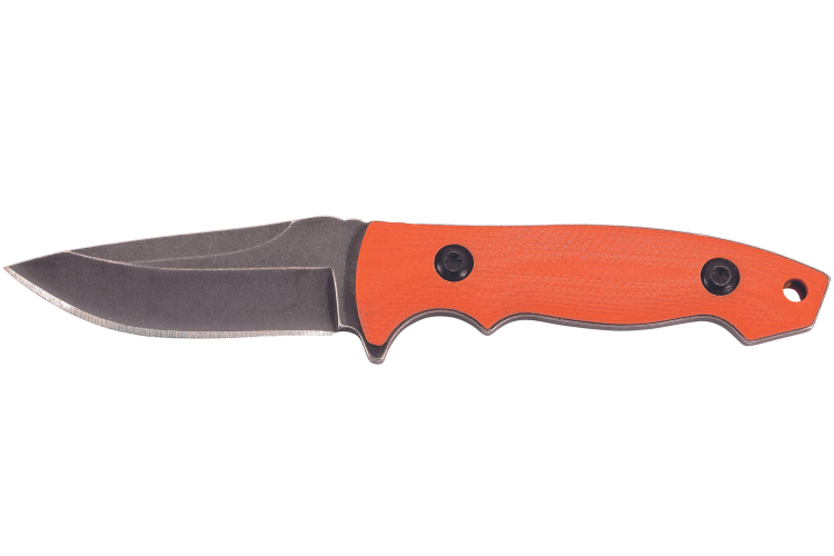 Couteau de cou Herbertz 579405 lame 5,5cm manche G10 orange + &eacute;tui