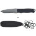 Couteau de cou Herbertz 103407 lame tanto 7cm manche polymère noir + étui