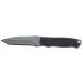 Couteau de cou Herbertz 103407 lame tanto 7cm manche polymère noir + étui