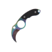 Couteau de cou karambit Herbertz 572904 lame 4cm manche G10 noir + étui