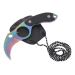 Couteau de cou karambit Herbertz 572904 lame 4cm manche G10 noir + étui