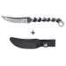 Couteau Herbertz 102011 lame 10,3cm manche torsadé en inox avec étui