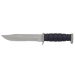 Couteau bowie Herbertz 117618 lame semi-dentée 17,5cm manche polymère noir + étui