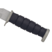 Couteau bowie Herbertz 117618 lame semi-dentée 17,5cm manche polymère noir + étui