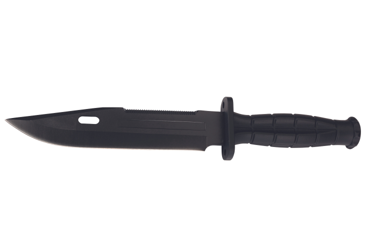 Couteau Herbertz 532613 lame noire 18cm manche en polym&egrave;re avec &eacute;tui