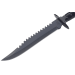 Couteau Herbertz 104125 lame en inox 25,7cm manche en métal avec boussole + étui