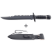 Couteau Herbertz 104125 lame en inox 25,7cm manche en métal avec boussole + étui