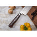 Couteau de chef Fukito Rosewood Damas 67 couches 21cm manche bois de rose