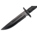 Couteau Herbertz 109118 lame semi-dentée 18,2cm manche polymère noir + étui