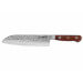 Couteau santoku Fukito Rosewood Damas 67 couches 18cm manche bois de rose