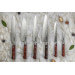 Couteau santoku Fukito Rosewood Damas 67 couches 18cm manche bois de rose
