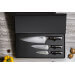 Coffret 3 couteaux Fukito Ebène X50 Chef + Universel + Office