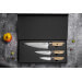 Coffret 3 couteaux Fukito Pakka San Mai Chef + Universel + Office