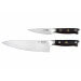 Coffret 2 couteaux Fukito Ebène X50 Chef + Office