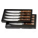 Coffret de 4 couteaux à steak Sabatier International Gaucho manche en hêtre vieilli