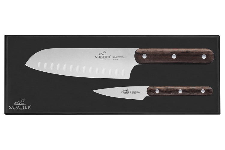 Coffret 2 de couteaux Sabatier International Phenix office + santoku