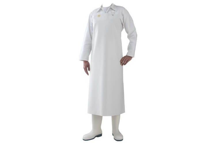 Tablier en nitrile blanc 90 x 115 cm taille unique