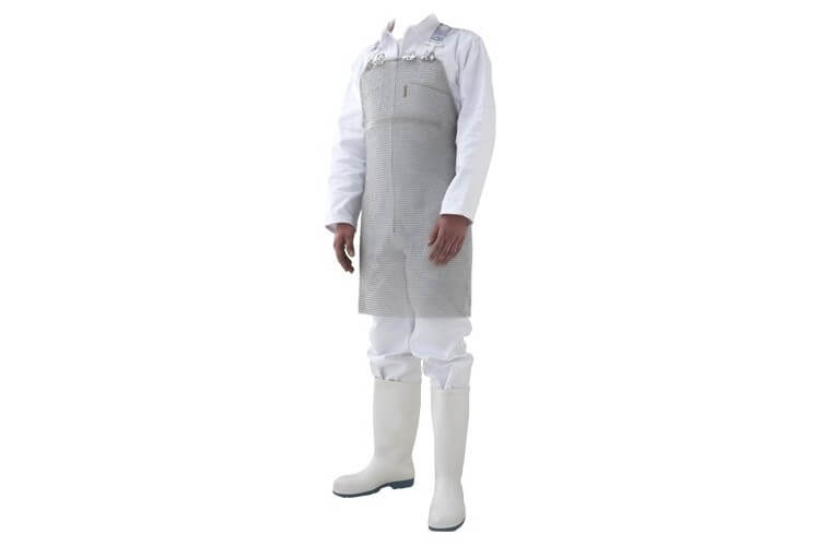 Tablier de protection en cotte de maille inox 56 x 75 cm