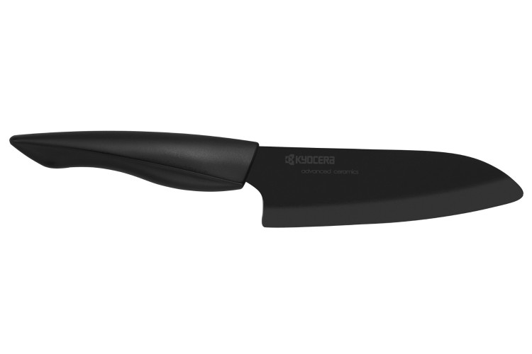 Couteau Santoku Kyocera lame 14 cm en c&eacute;ramique noire