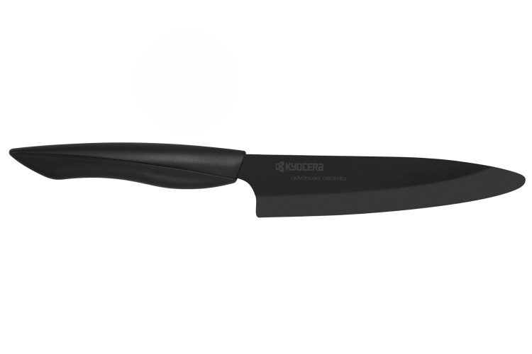 Couteau universel Kyocera lame 13 cm en c&eacute;ramique noire