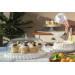 Plat à gâteau transparent Guzzini Tiffany en acrylique Ø36cm avec cloche