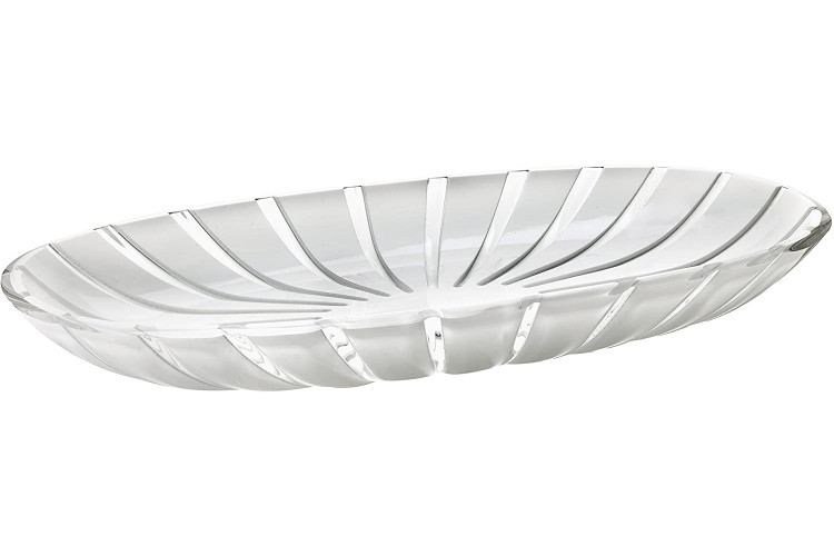 Plat de service transparent Guzzini Grace en acrylique 38x19x4,5cm
