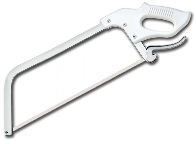 Scie de boucher am&eacute;ricaine Bargoin acier inox lame 45cm