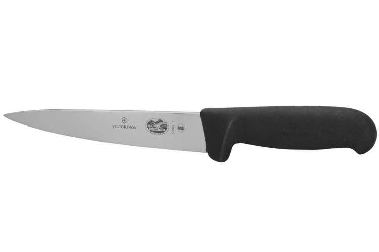 Couteau à désosser et à saigner Victorinox 5.5603.20 lame 20cm manche en fibrox noir