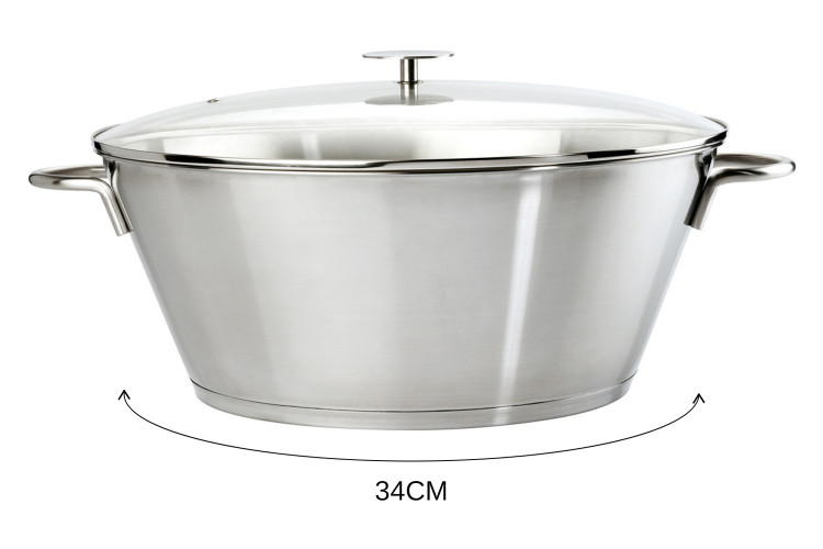 Confituri&egrave;re Cristel Grande Tabl&eacute;e en inox et couvercle en verre
